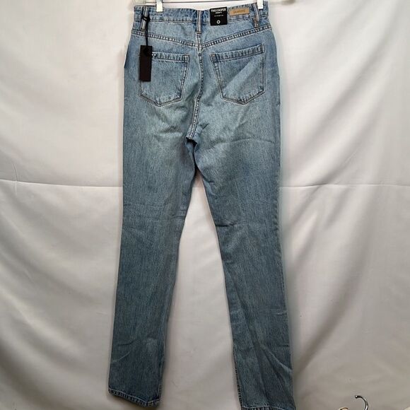 Blank NYC the Cooper long Slim Straight leg button fly jeans size 25 NWT - Picture 8 of 13